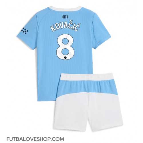 Dres Manchester City Mateo Kovacic #8 Domáci pre deti 2025-26 Krátky Rukáv (+ trenírky)